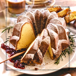 Classic Cream Cheese Pound Cake - Copper Pot & Wooden Spoon