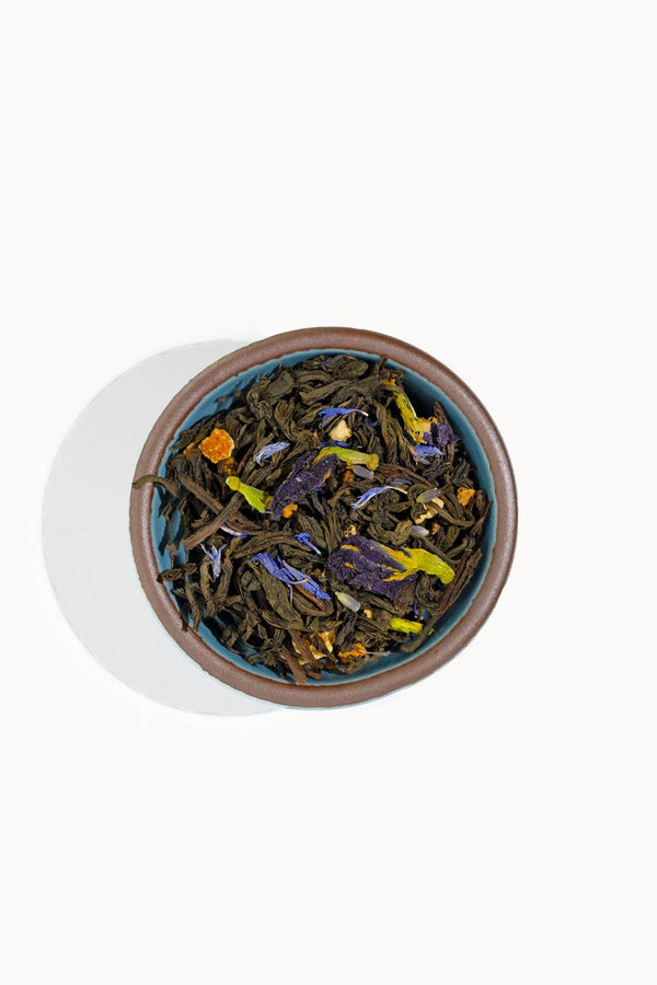 Appalachian Lady Grey Tea - Premium Loose Leaf Black Tea - Copper Pot & Wooden Spoon