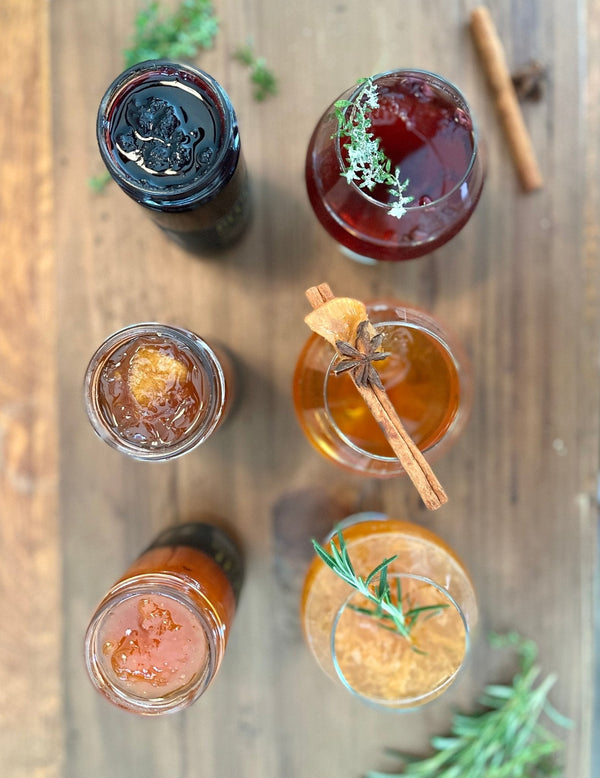 Boozy Jam Trio - Peach Shine, Bourbon Blueberry, Apple Pie - Copper Pot & Wooden Spoon