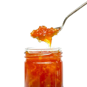 Honey Citrus Marmalade - Grapefruit & Navel Orange - Copper Pot & Wooden Spoon
