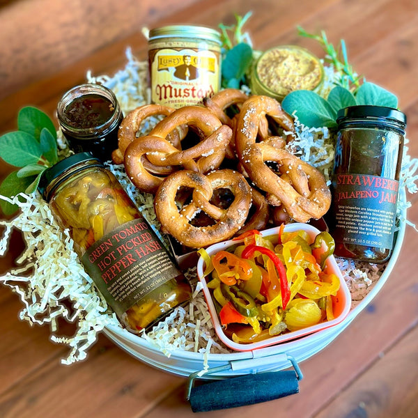 Pretzel Pairings Snack Gift Box - Copper Pot & Wooden Spoon