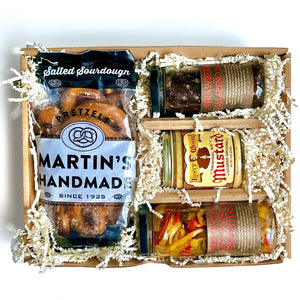 Pretzel Pairings Snack Gift Box - Copper Pot & Wooden Spoon