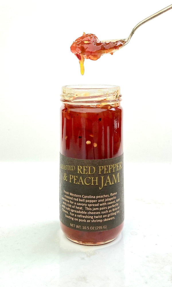 Red Pepper and Peach Jam - FOOD & WINE Magazine Editor's Pick - Copper Pot & Wooden Spoon