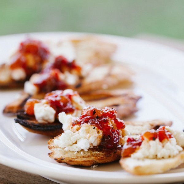 Red Pepper and Peach Jam - FOOD & WINE Magazine Editor's Pick - Copper Pot & Wooden Spoon