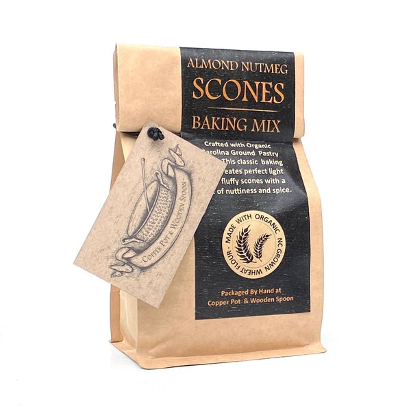 Scone Mix - Almond & Nutmeg - Copper Pot & Wooden Spoon