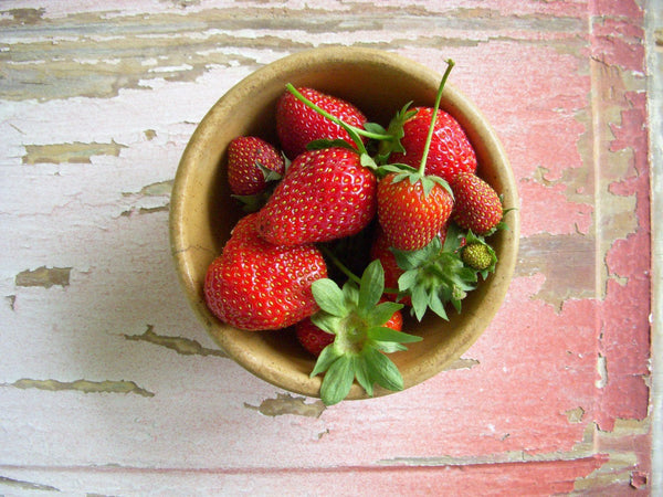 Strawberry Whole Berry Jam - Copper Pot & Wooden Spoon