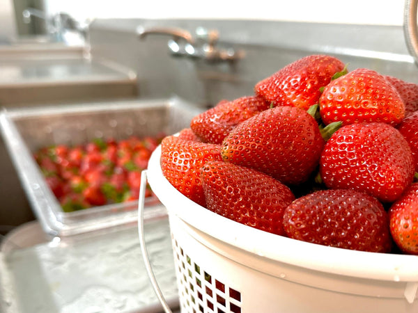 Strawberry Whole Berry Jam - Copper Pot & Wooden Spoon