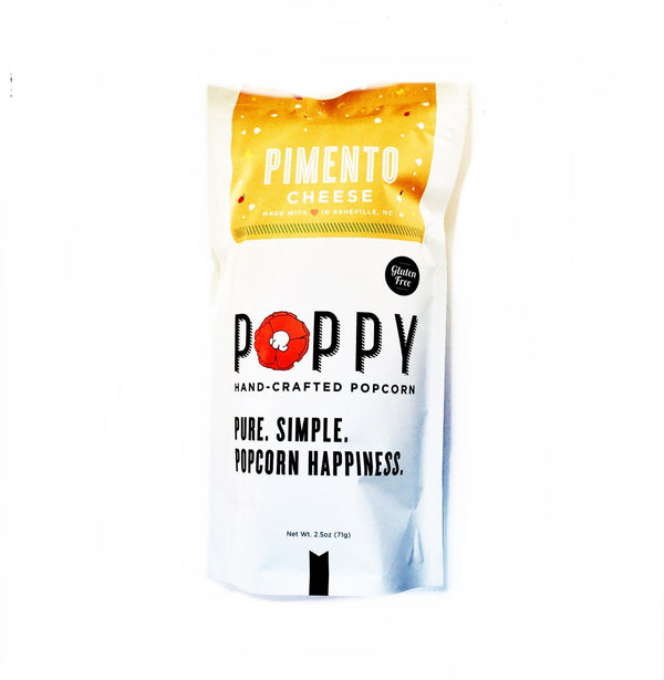 Poppy Pimento Cheese Popcorn - Copper Pot & Wooden Spoon