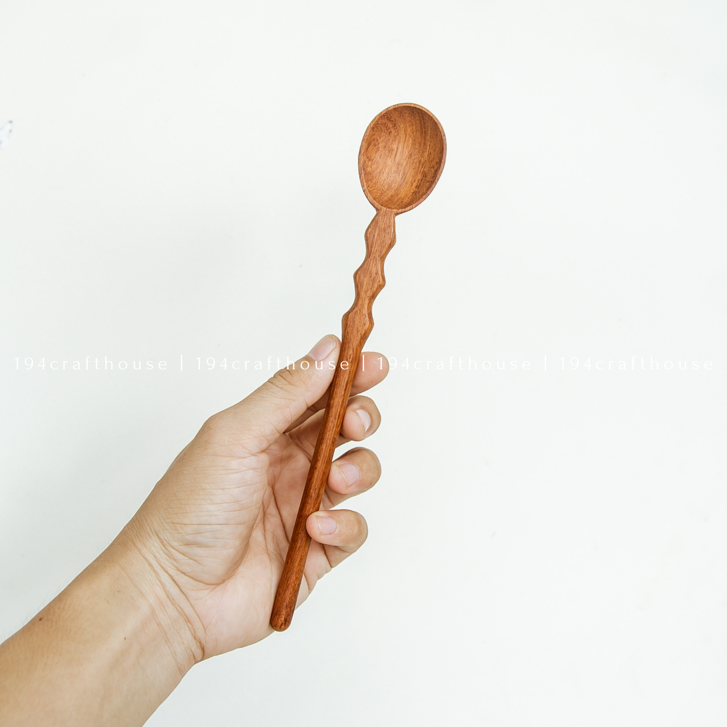 Spoon With Handle Long Carved Handle Wooden Cocktail Spoon – Copper Pot & Wooden Spoon