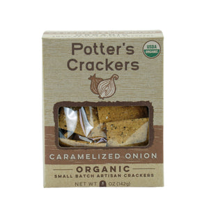 Potter's Crackers Organic Caramelized Onion Crackers - 5 oz