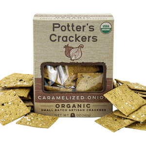 Potter's Crackers Organic Caramelized Onion Crackers - 5 oz
