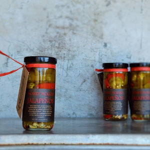 Honey Pickled Jalapenos - Copper Pot & Wooden Spoon