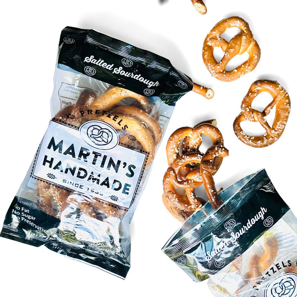 Martin’s Hand-twisted Hard Pretzels-Share Size - Copper Pot & Wooden Spoon