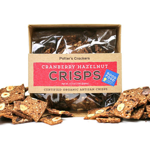 Organic Cracker Crisps from Potter’s Crackers - Copper Pot & Wooden Spoon