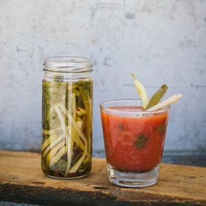 Pickled Wild Ramps - Limited Release! - Copper Pot & Wooden Spoon