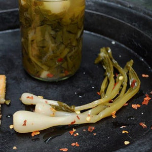 Pickled Wild Ramps - Limited Release! - Copper Pot & Wooden Spoon