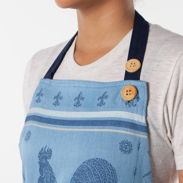 Rooster Jacquard Apron - Copper Pot & Wooden Spoon