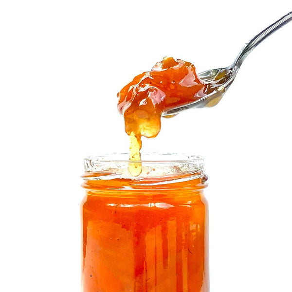 WJB CASE OF 12 -- Apple Pie Moonshine Jam - Copper Pot & Wooden Spoon