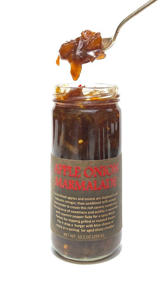 Apple Onion Balsamic Marmalade - Copper Pot & Wooden Spoon