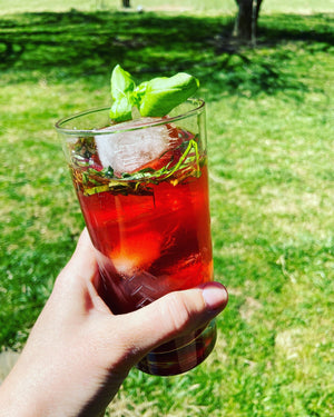 Black & Blue Berry Cordial Jam - Limited Release - Copper Pot & Wooden Spoon