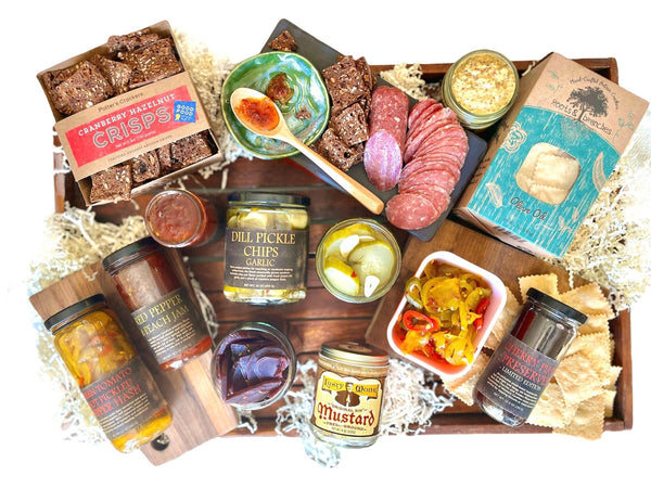 Charcuterie & Snack Collection Gift Box - Copper Pot & Wooden Spoon