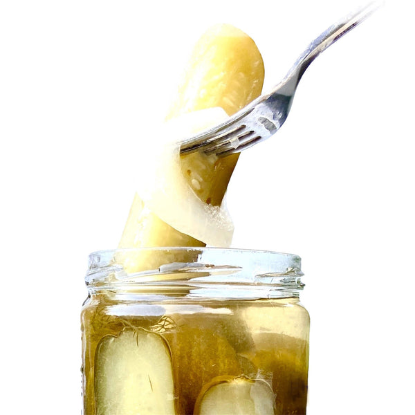 Dill Pickle Spears - ONION & PEPPERCORN - Copper Pot & Wooden Spoon