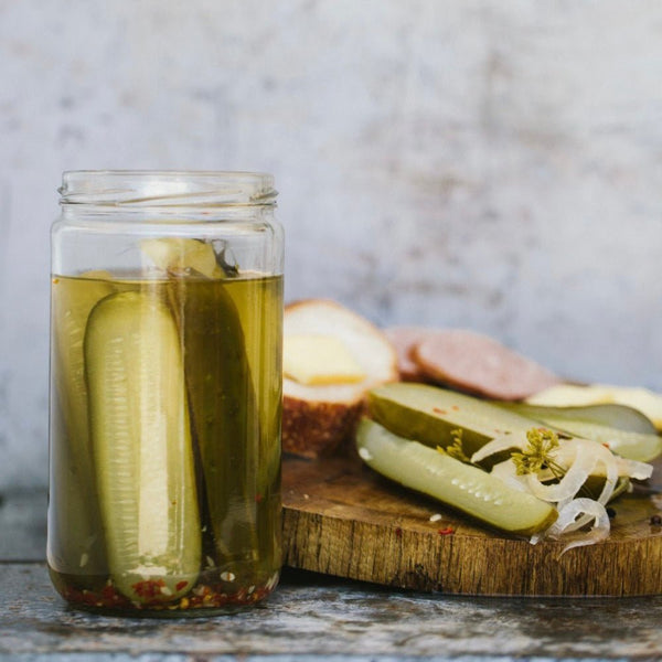 Dill Pickle Spears - ONION & PEPPERCORN - Copper Pot & Wooden Spoon