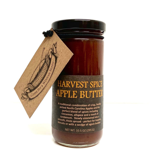 Harvest Spice Apple Butter - Copper Pot & Wooden Spoon