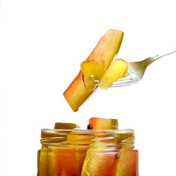 Pickled Watermelon with Ginger - Spicy and Sweet with lots of tangy pickled goodness!