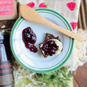 Limited Edition - Blackberry Chambord Jam - Copper Pot & Wooden Spoon