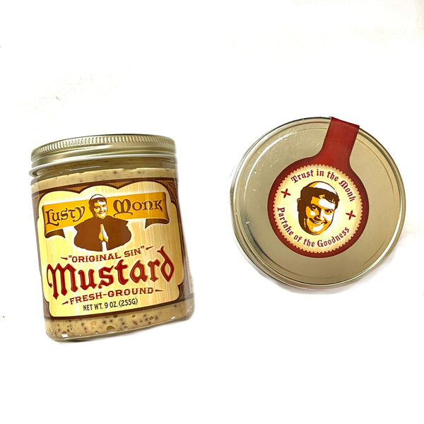 Lusty Monk Mustard - Copper Pot & Wooden Spoon