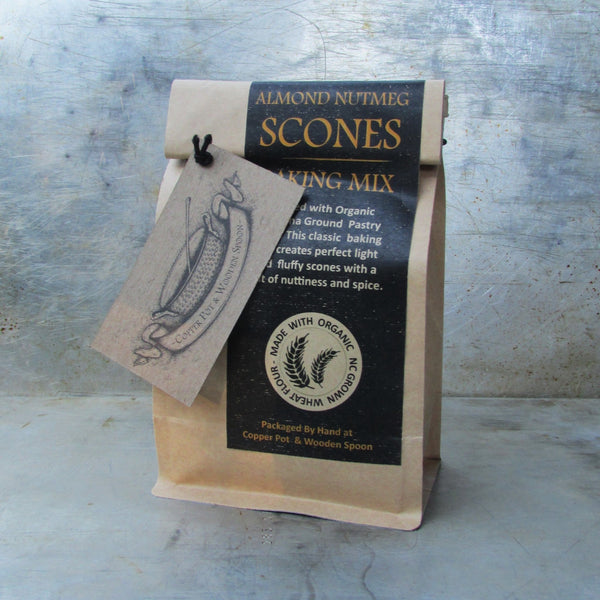Scone Mix - Almond & Nutmeg - Copper Pot & Wooden Spoon