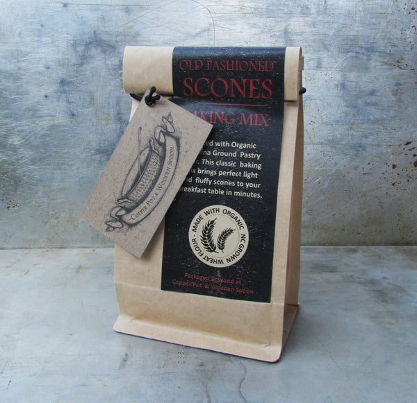 Scone Mix - Old Fashioned - Copper Pot & Wooden Spoon